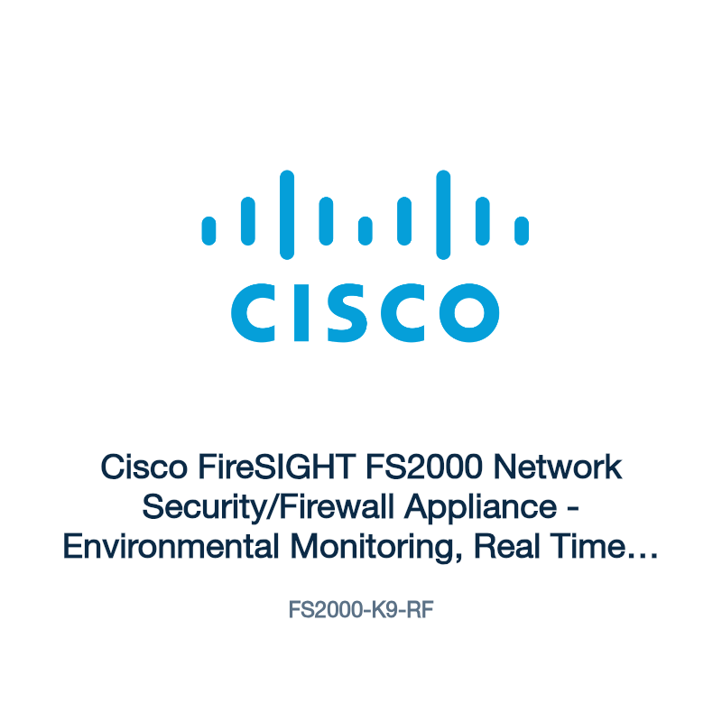 FS2000-K9-RF: Cisco FireSIGHT FS2000 Network Security/Firewall Appliance