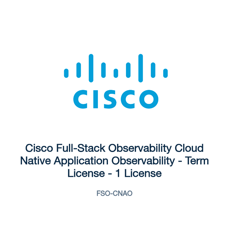 FSO-CNAO: Cisco Full-Stack Observability Cloud Native Application Observability