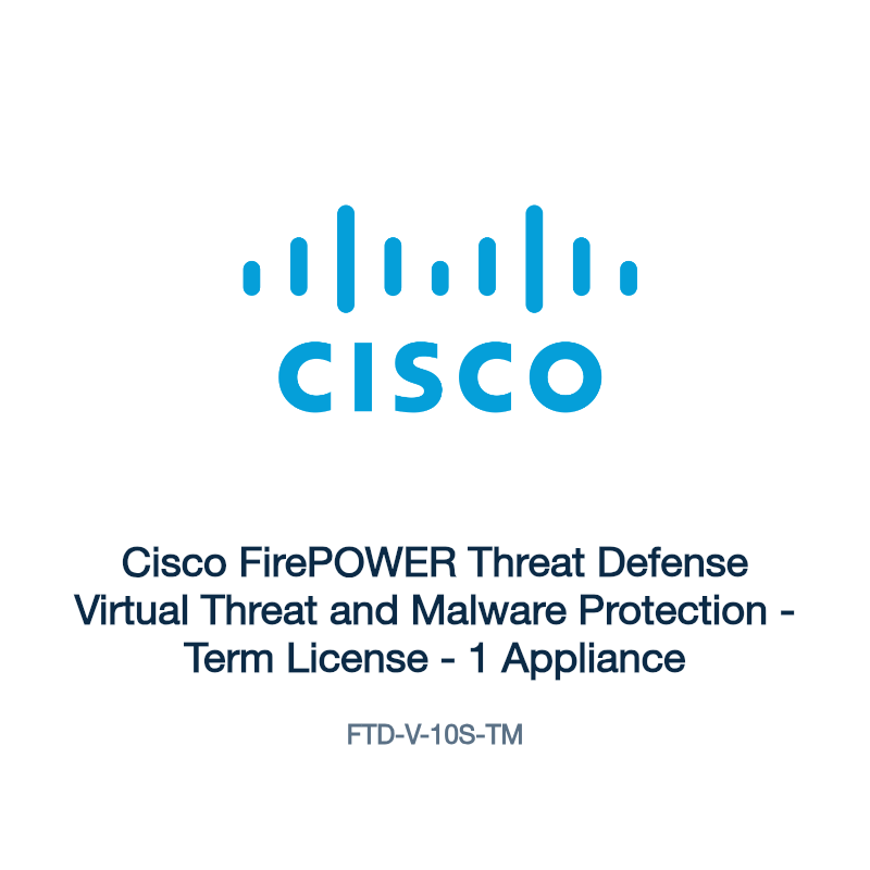 FTD-V-10S-TM: Cisco FirePOWER Threat Defense Virtual Threat and Malware Protection