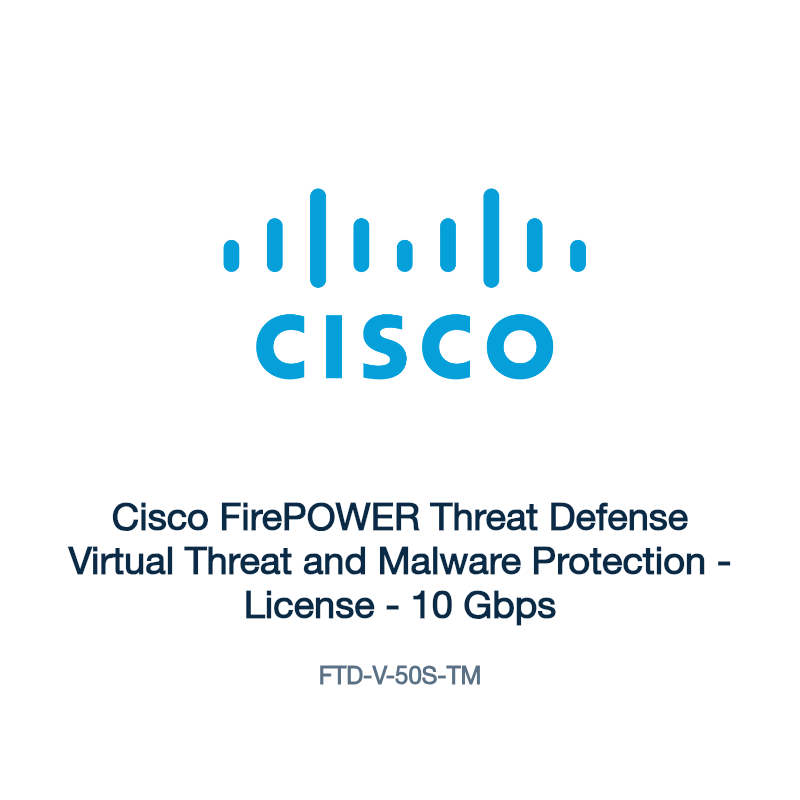 FTD-V-50S-TM: Cisco FirePOWER Threat Defense Virtual Threat and Malware Protection