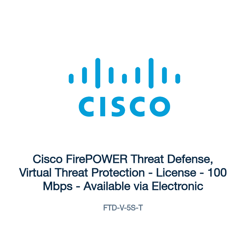 FTD-V-5S-T: Cisco FirePOWER Threat Defense, Virtual Threat Protection