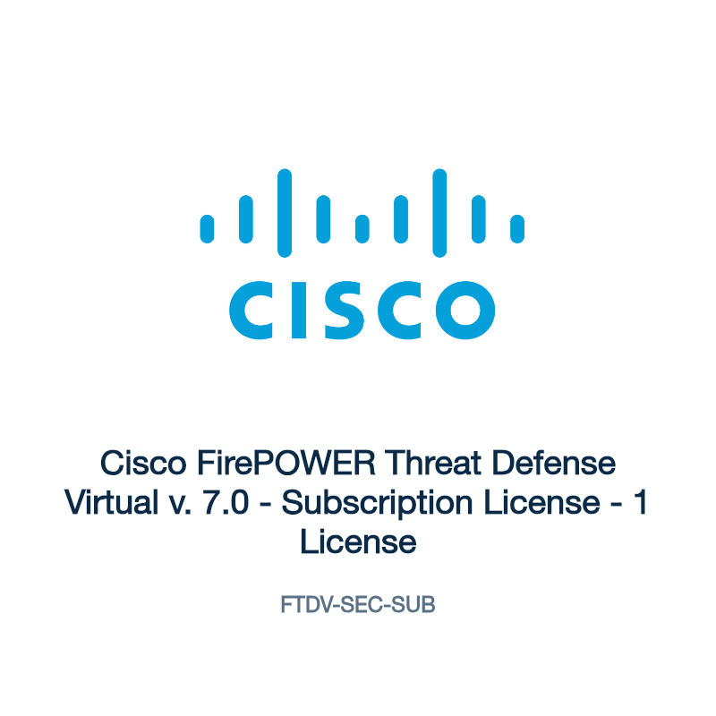 FTDV-SEC-SUB: Cisco FirePOWER Threat Defense Virtual v. 7.0