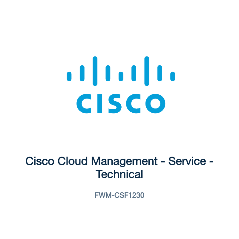 FWM-CSF1230: Cisco Cloud Management