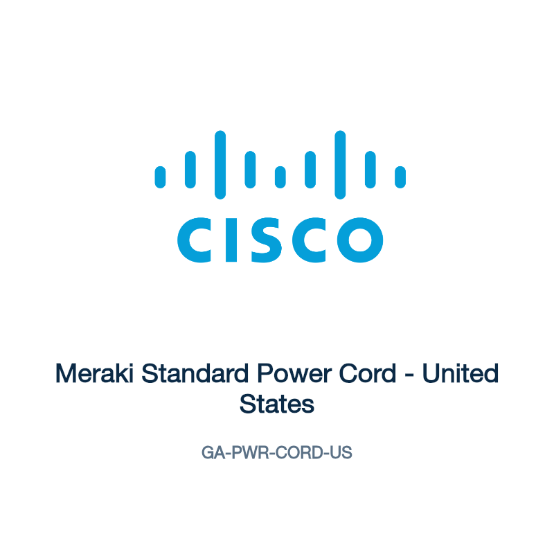 GA-PWR-CORD-US: Meraki Standard Power Cord
