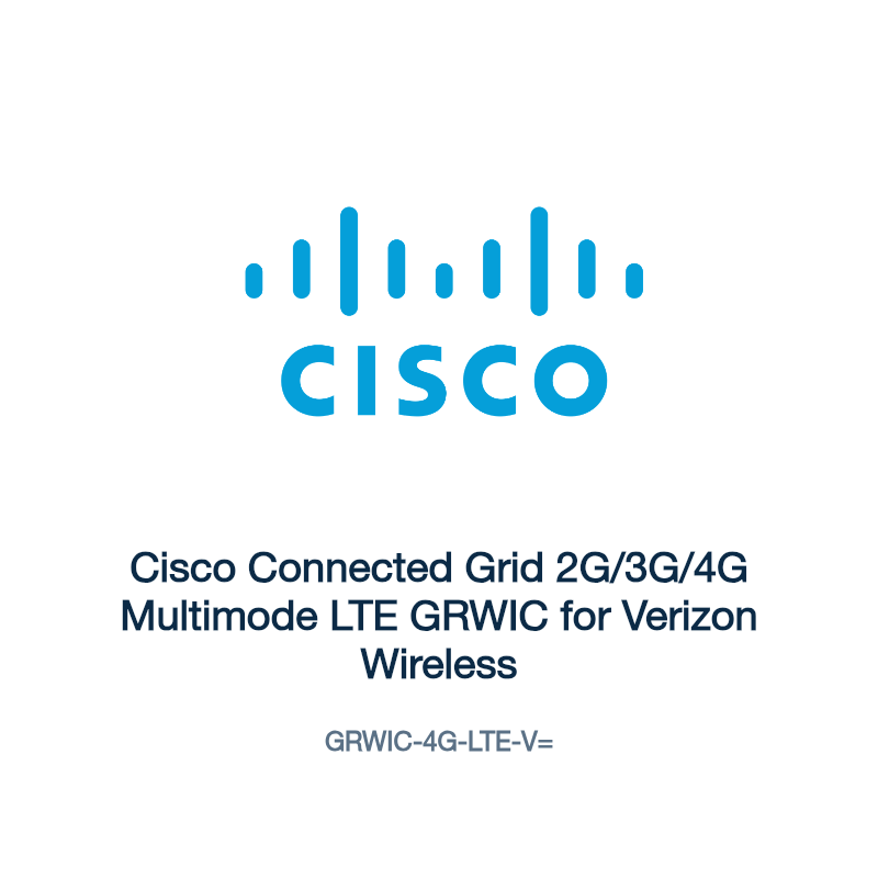 GRWIC-4G-LTE-V=: Cisco Connected Grid 2G/3G/4G Multimode LTE GRWIC for Verizon Wireless