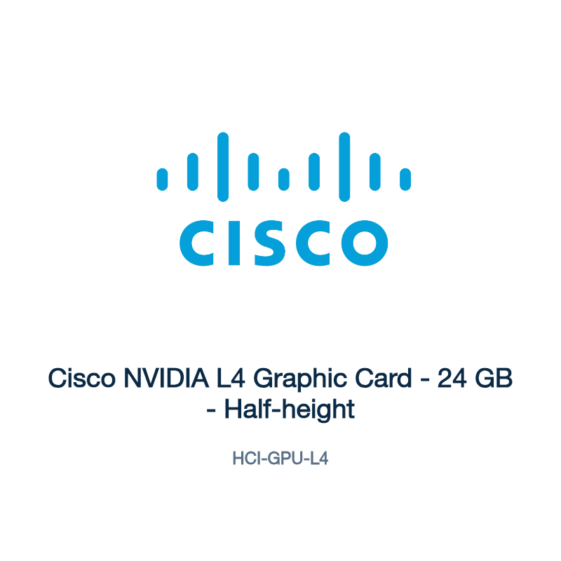 HCI-GPU-L4: Cisco NVIDIA L4 Graphic Card