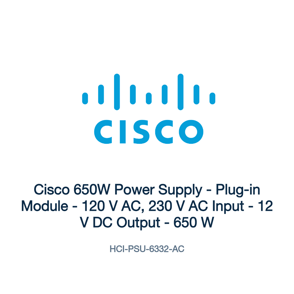 HCI-PSU-6332-AC: Cisco 650W Power Supply