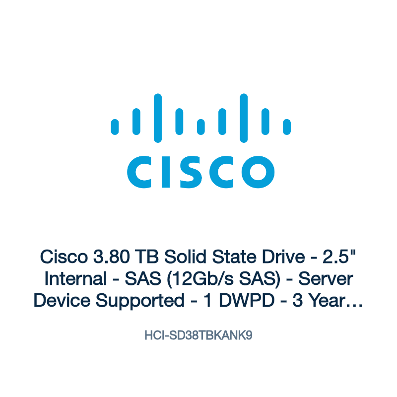 HCI-SD38TBKANK9: Cisco 3.80 TB Solid State Drive