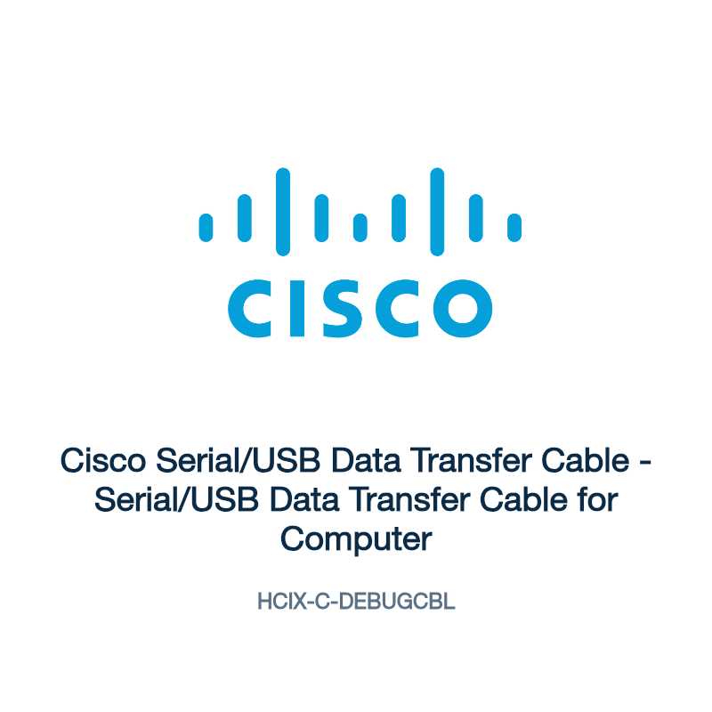 HCIX-C-DEBUGCBL: Cisco Serial/USB Data Transfer Cable