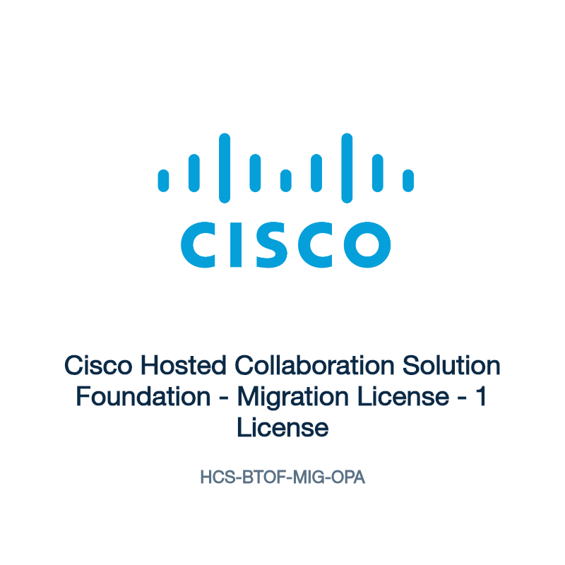 HCS-BTOF-MIG-OPA: Cisco Hosted Collaboration Solution Foundation