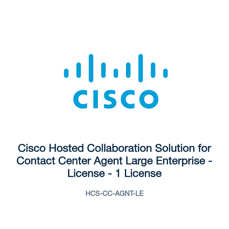 HCS-CC-AGNT-LE: Cisco Hosted Collaboration Solution for Contact Center Agent Large