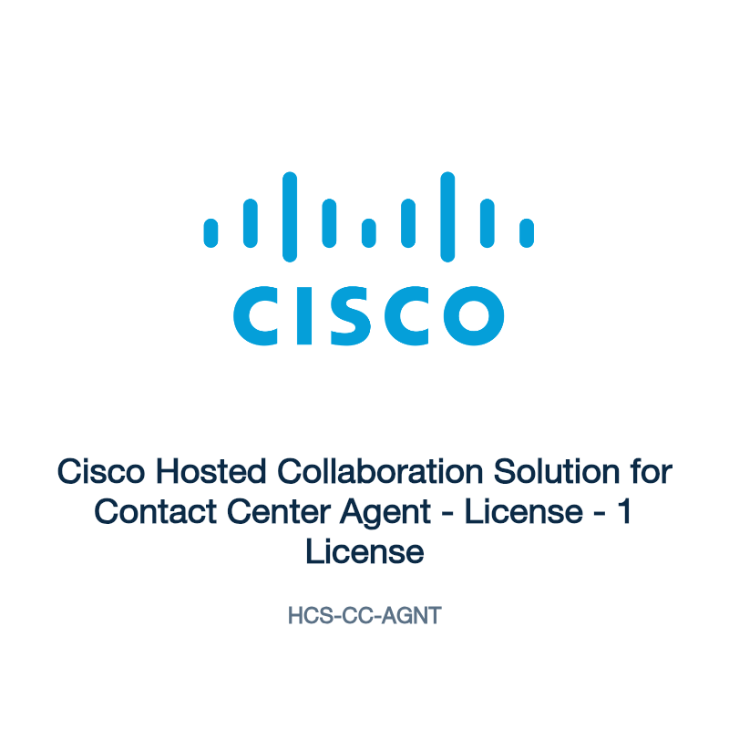 HCS-CC-AGNT: Cisco Hosted Collaboration Solution for Contact Center Agent
