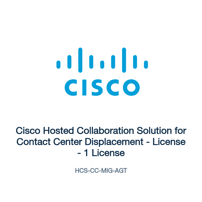 HCS-CC-MIG-AGT: Cisco Hosted Collaboration Solution for Contact Center Displacement