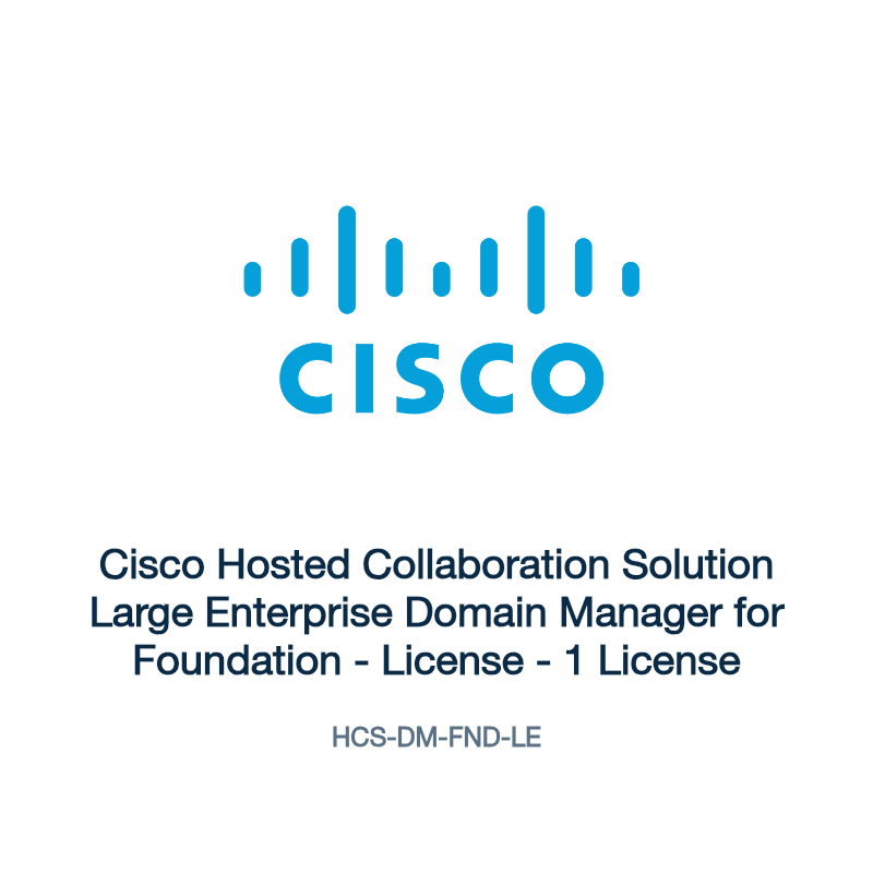 HCS-DM-FND-LE: Cisco Hosted Collaboration Solution Large Enterprise Domain Manager
