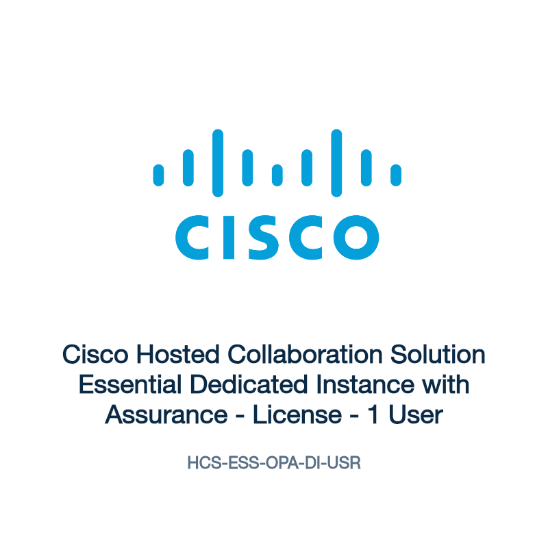 HCS-ESS-OPA-DI-USR: Cisco Hosted Collaboration Solution Essential Dedicated Instance with