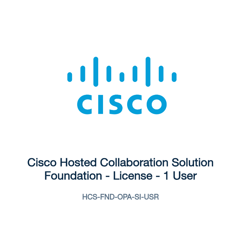 HCS-FND-OPA-SI-USR: Cisco Hosted Collaboration Solution Foundation