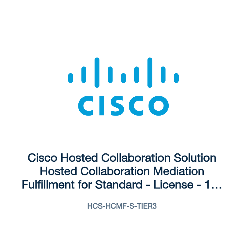 HCS-HCMF-S-TIER3: Cisco Hosted Collaboration Solution Hosted Collaboration Mediation
