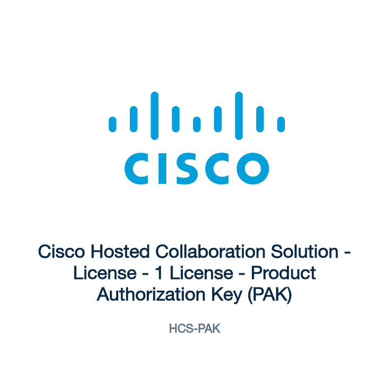 HCS-PAK: Cisco Hosted Collaboration Solution