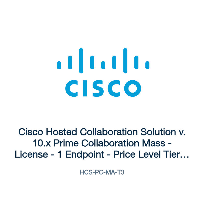 HCS-PC-MA-T3: Cisco Hosted Collaboration Solution v. 10.x Prime Collaboration Mass