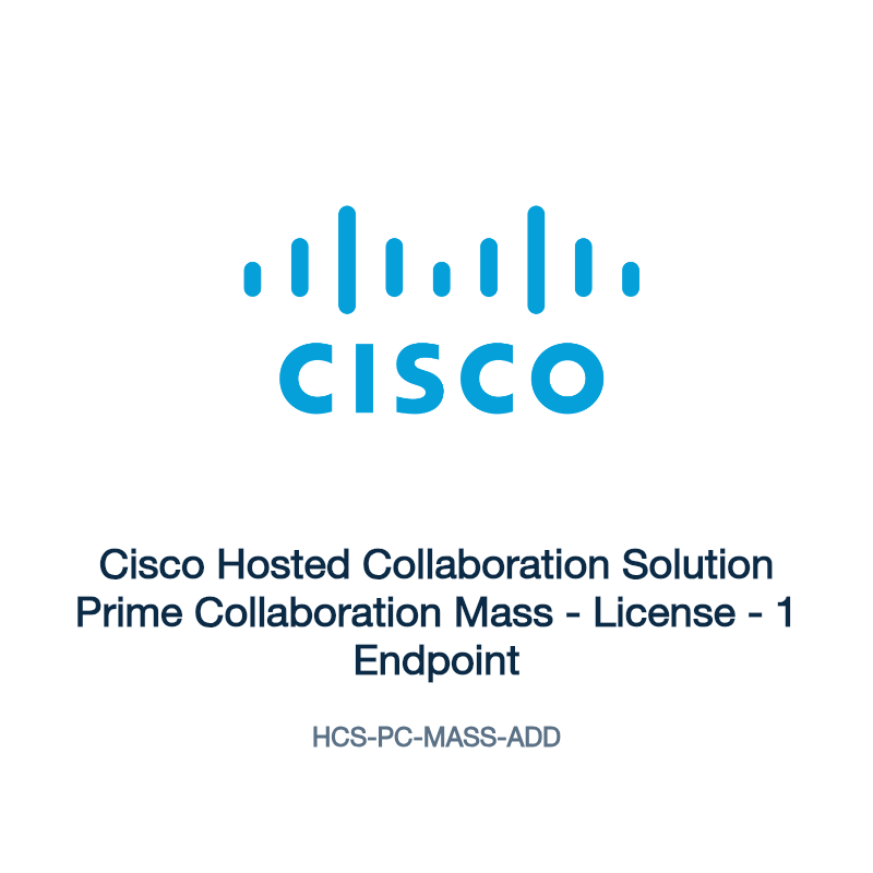 HCS-PC-MASS-ADD: Cisco Hosted Collaboration Solution Prime Collaboration Mass