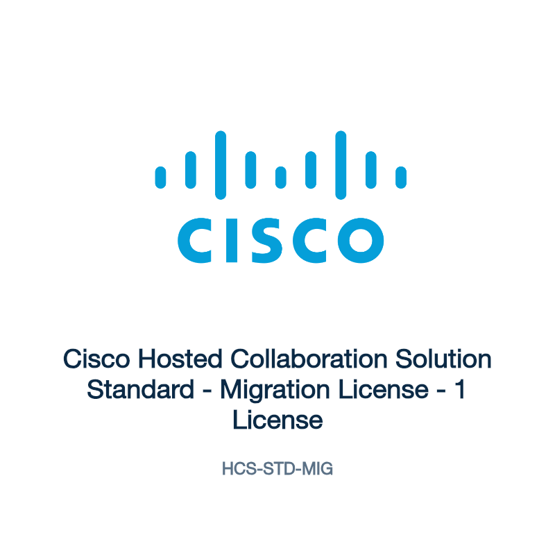 HCS-STD-MIG: Cisco Hosted Collaboration Solution Standard