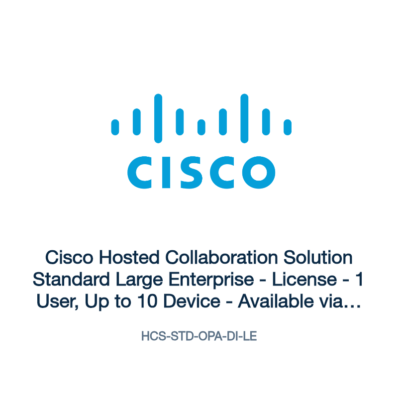 HCS-STD-OPA-DI-LE: Cisco Hosted Collaboration Solution Standard Large Enterprise