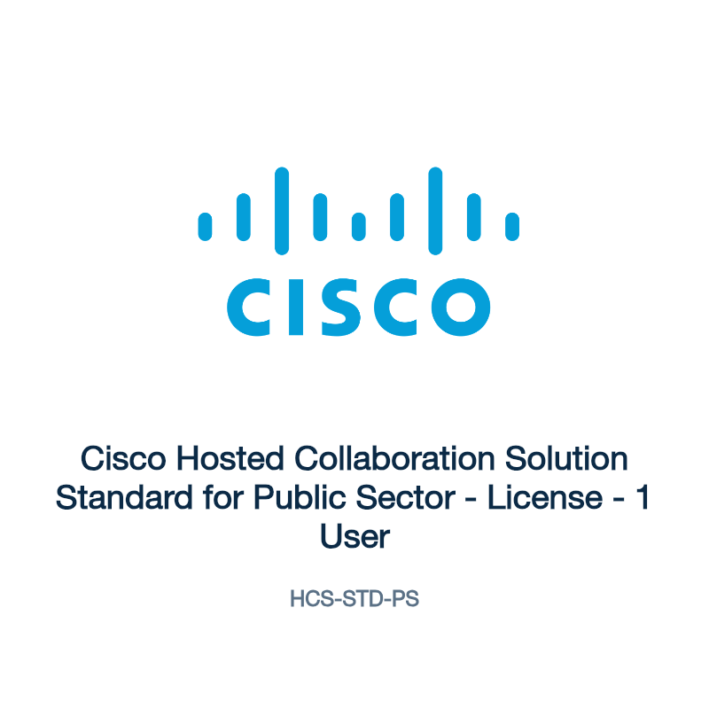 HCS-STD-PS: Cisco Hosted Collaboration Solution Standard for Public Sector