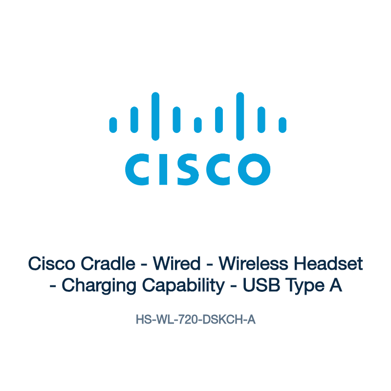 HS-WL-720-DSKCH-A: Cisco Cradle - Wired - Wireless Headset - Charging Capability - USB
