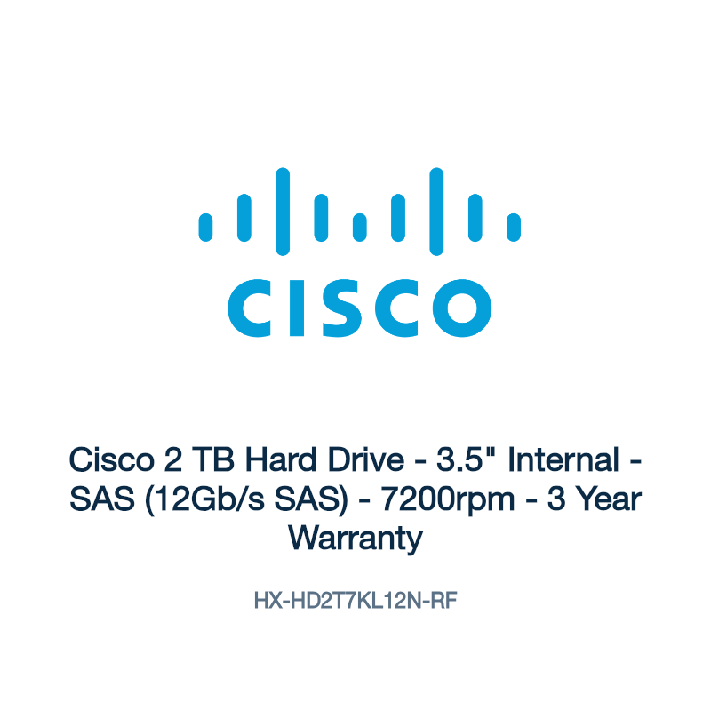 HX-HD2T7KL12N-RF: Cisco 2 TB Hard Drive