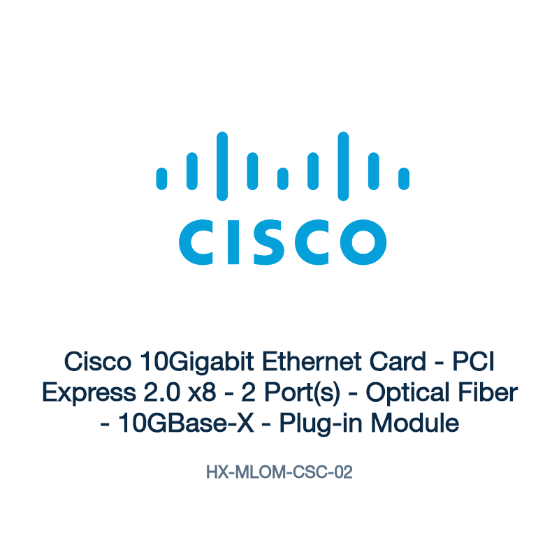 HX-MLOM-CSC-02: Cisco 10Gigabit Ethernet Card