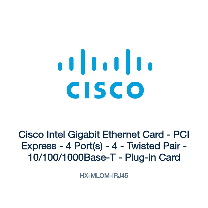 HX-MLOM-IRJ45: Cisco Intel Gigabit Ethernet Card