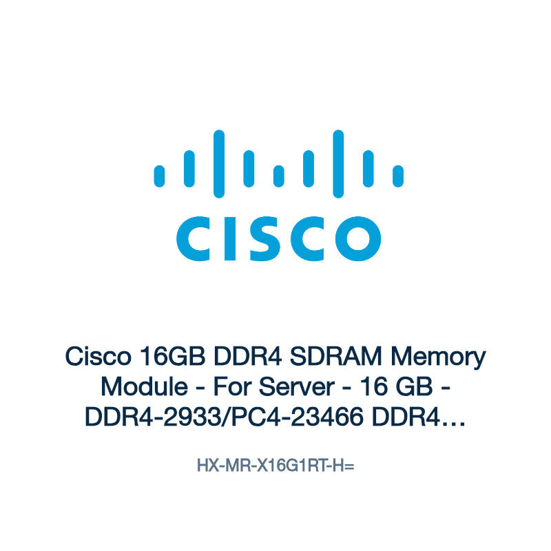 HX-MR-X16G1RT-H=: Cisco 16GB DDR4 SDRAM Memory Module