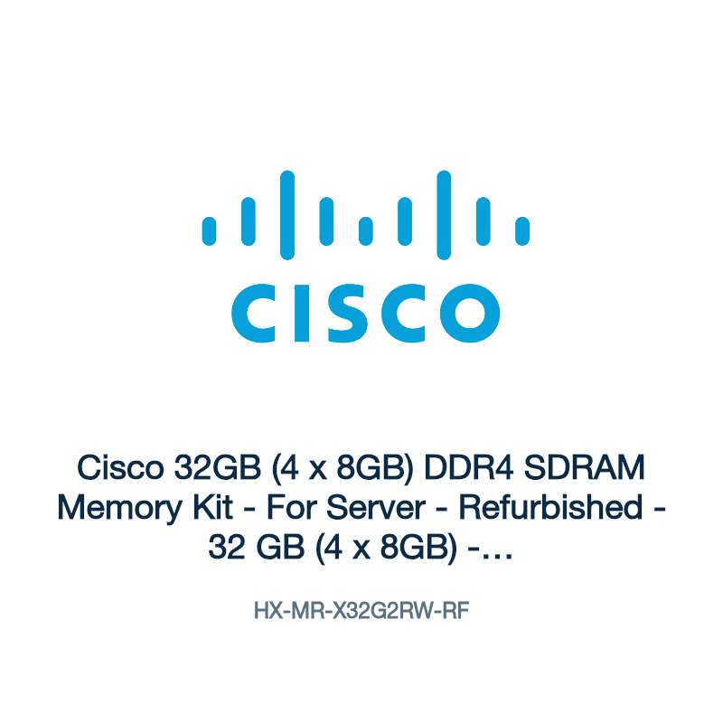 HX-MR-X32G2RW-RF: Cisco 32GB (4 x 8GB) DDR4 SDRAM Memory Kit