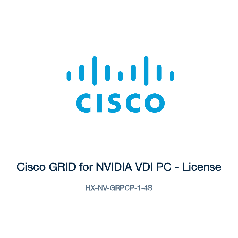 HX-NV-GRPCP-1-4S: Cisco GRID for NVIDIA VDI PC