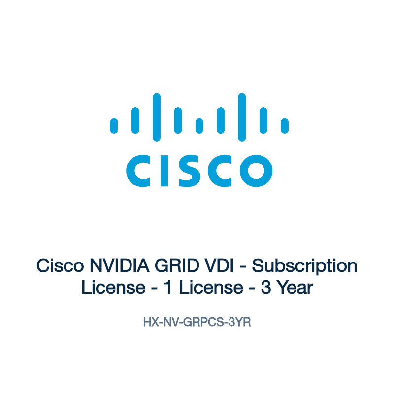 HX-NV-GRPCS-3YR: Cisco NVIDIA GRID VDI
