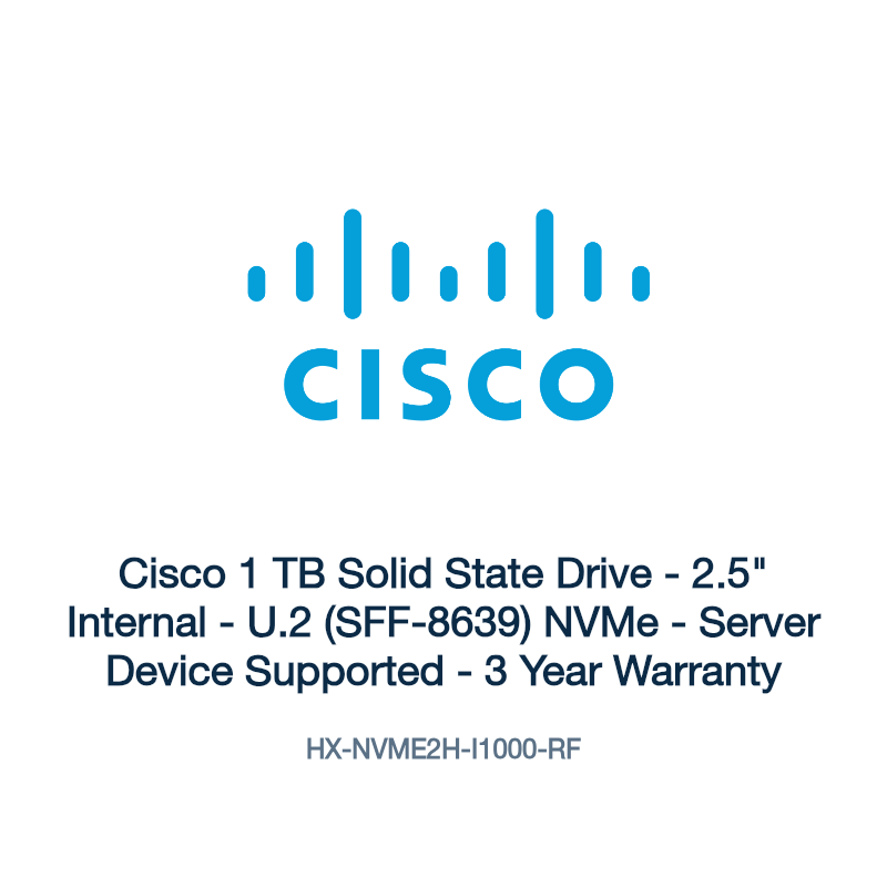 HX-NVME2H-I1000-RF: Cisco 1 TB Solid State Drive