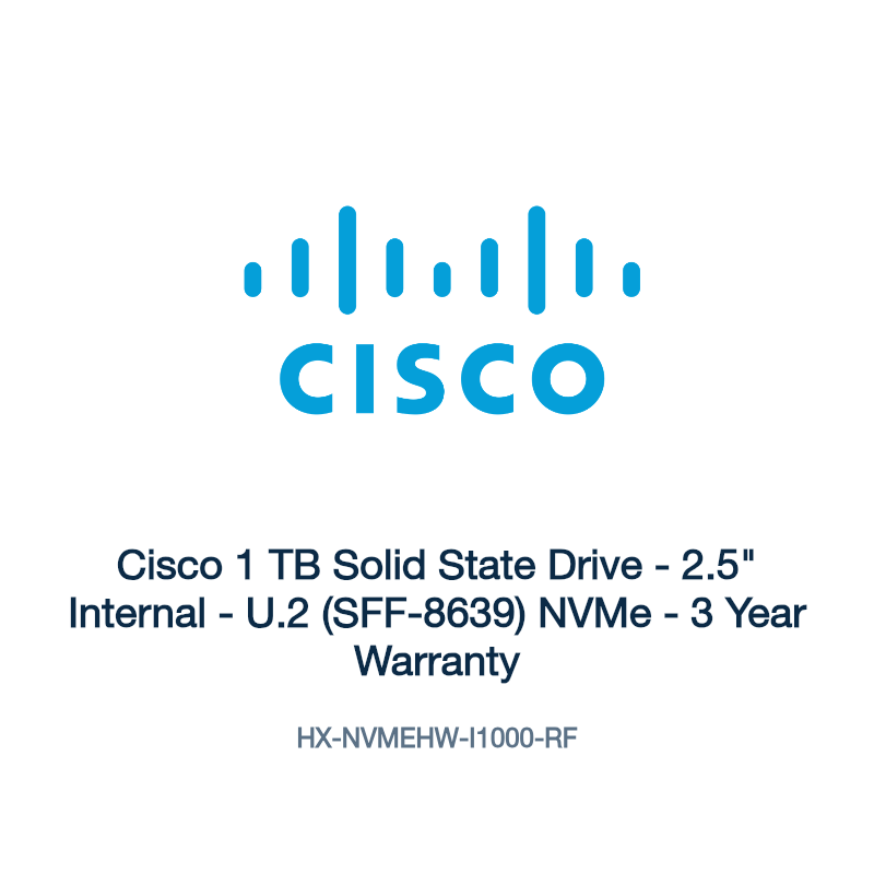 HX-NVMEHW-I1000-RF: Cisco 1 TB Solid State Drive