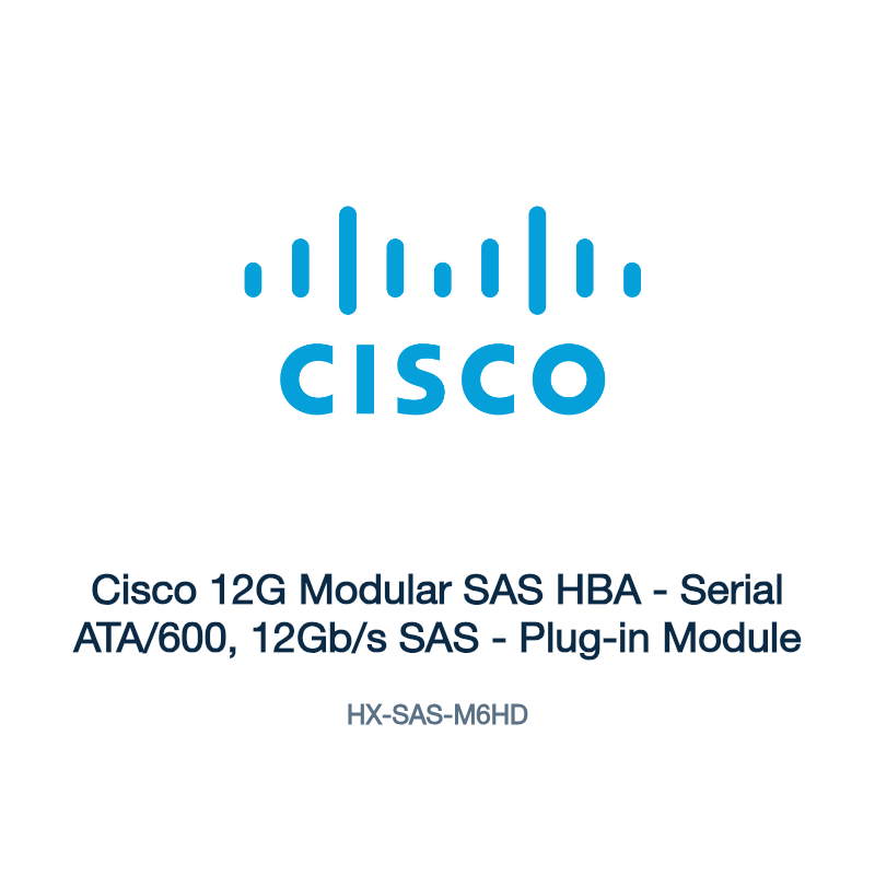 HX-SAS-M6HD: Cisco 12G Modular SAS HBA