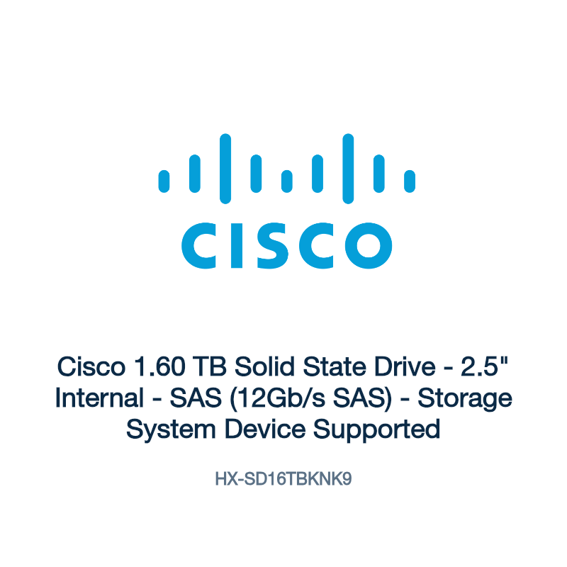 HX-SD16TBKNK9: Cisco 1.60 TB Solid State Drive