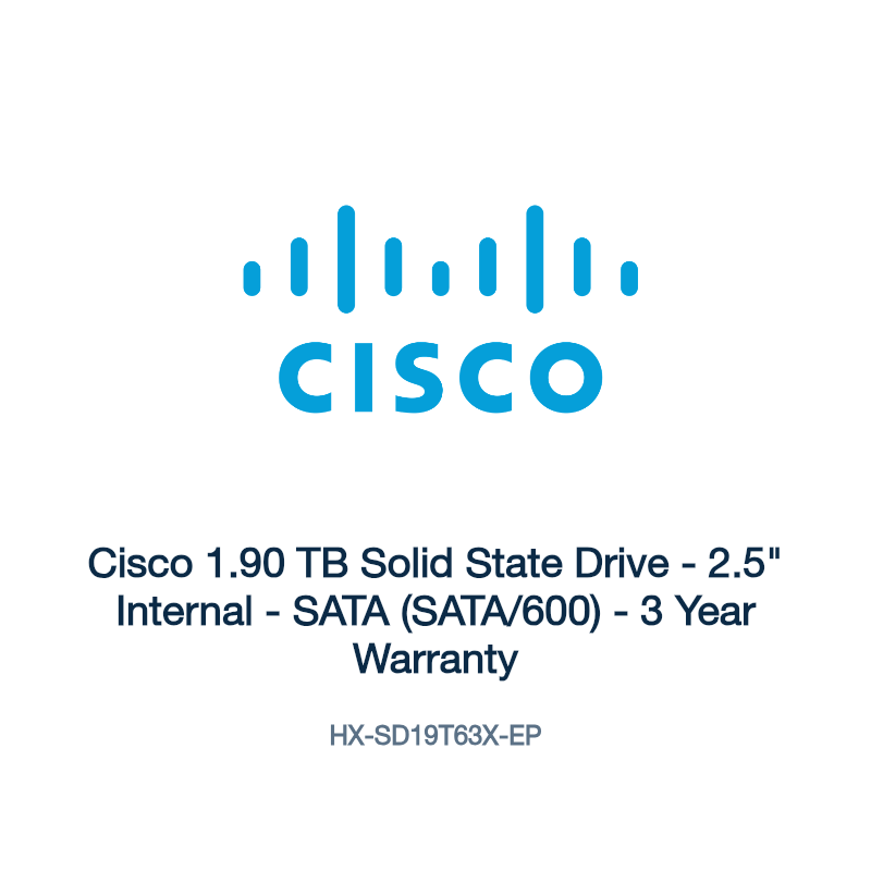 HX-SD19T63X-EP: Cisco 1.90 TB Solid State Drive