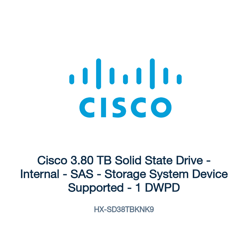 HX-SD38TBKNK9: Cisco 3.80 TB Solid State Drive