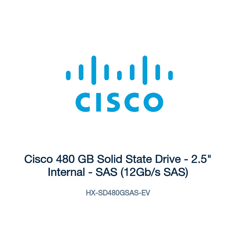 HX-SD480GSAS-EV: Cisco 480 GB Solid State Drive