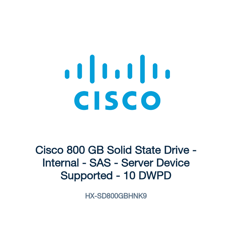 HX-SD800GBHNK9: Cisco 800 GB Solid State Drive