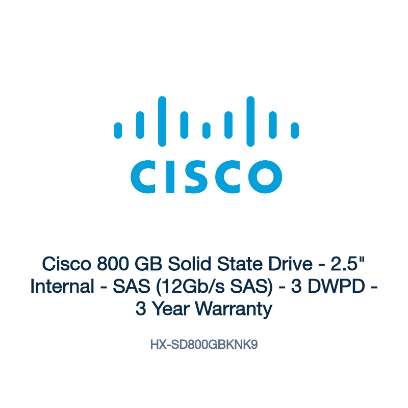 HX-SD800GBKNK9: Cisco 800 GB Solid State Drive
