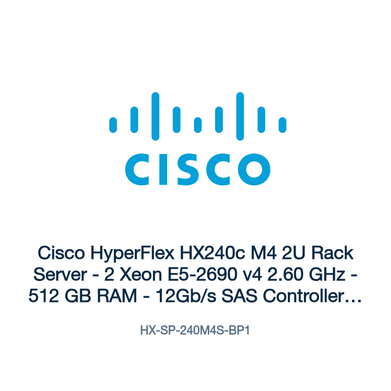 HX-SP-240M4S-BP1: Cisco HyperFlex HX240c M4 2U Rack Server