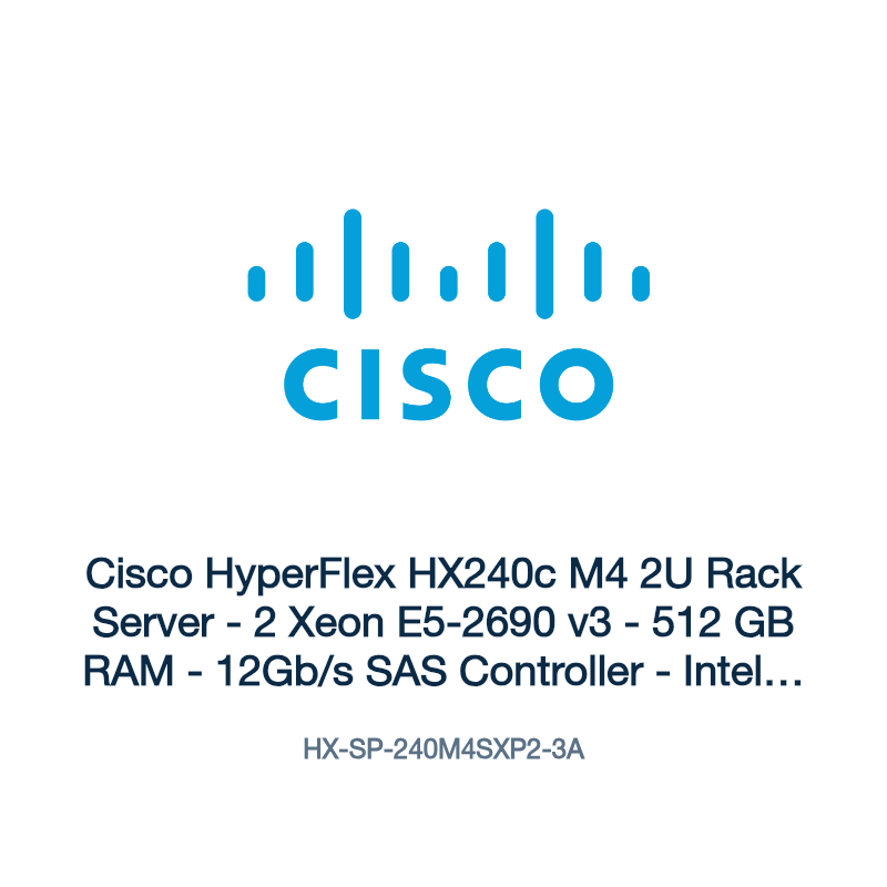 HX-SP-240M4SXP2-3A: Cisco HyperFlex HX240c M4 2U Rack Server