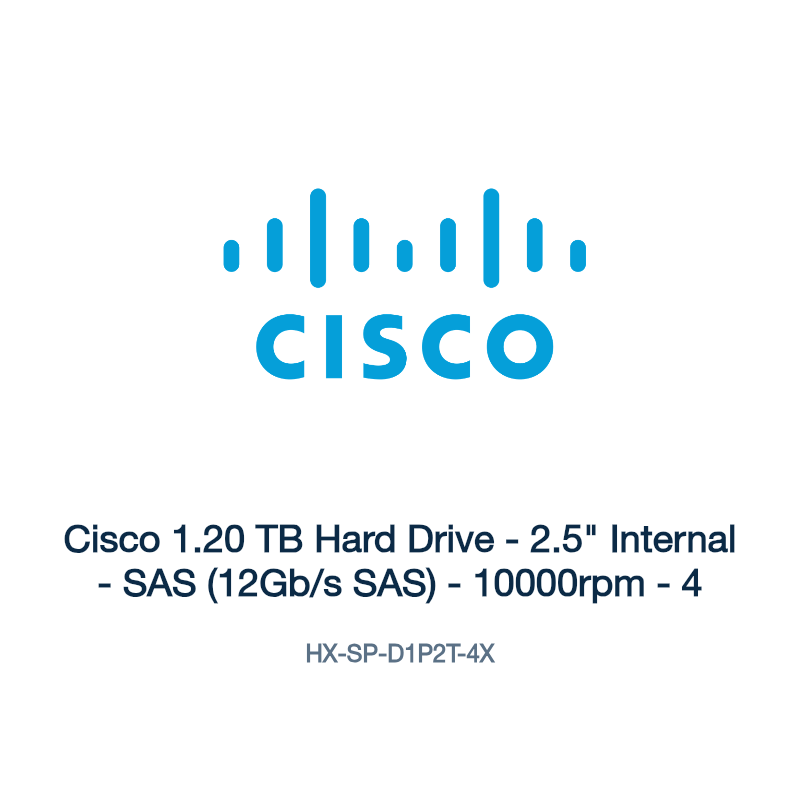 HX-SP-D1P2T-4X: Cisco 1.20 TB Hard Drive
