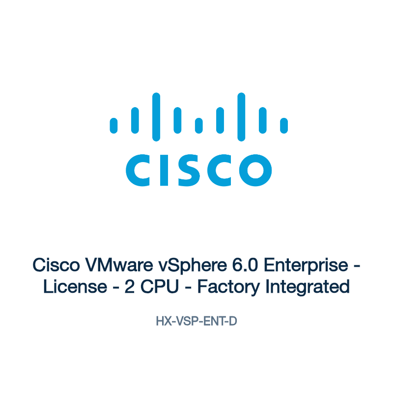 HX-VSP-ENT-D: Cisco VMware vSphere 6.0 Enterprise