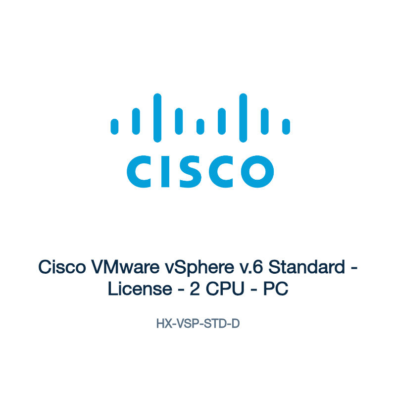 HX-VSP-STD-D: Cisco VMware vSphere v.6 Standard