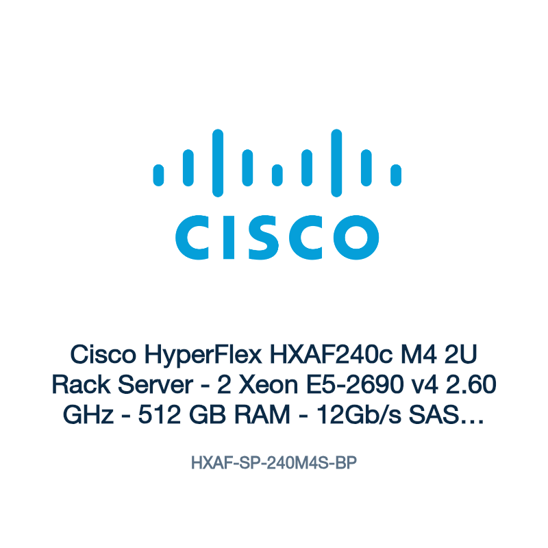 HXAF-SP-240M4S-BP: Cisco HyperFlex HXAF240c M4 2U Rack Server